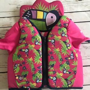 Little girls life vest